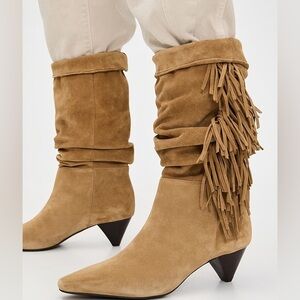 Price Firm - REFORMATION Davina Slouch Suede Boots